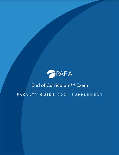 PAEA EOC & Summative Practice. . Paea end of curriculum exam quizlet